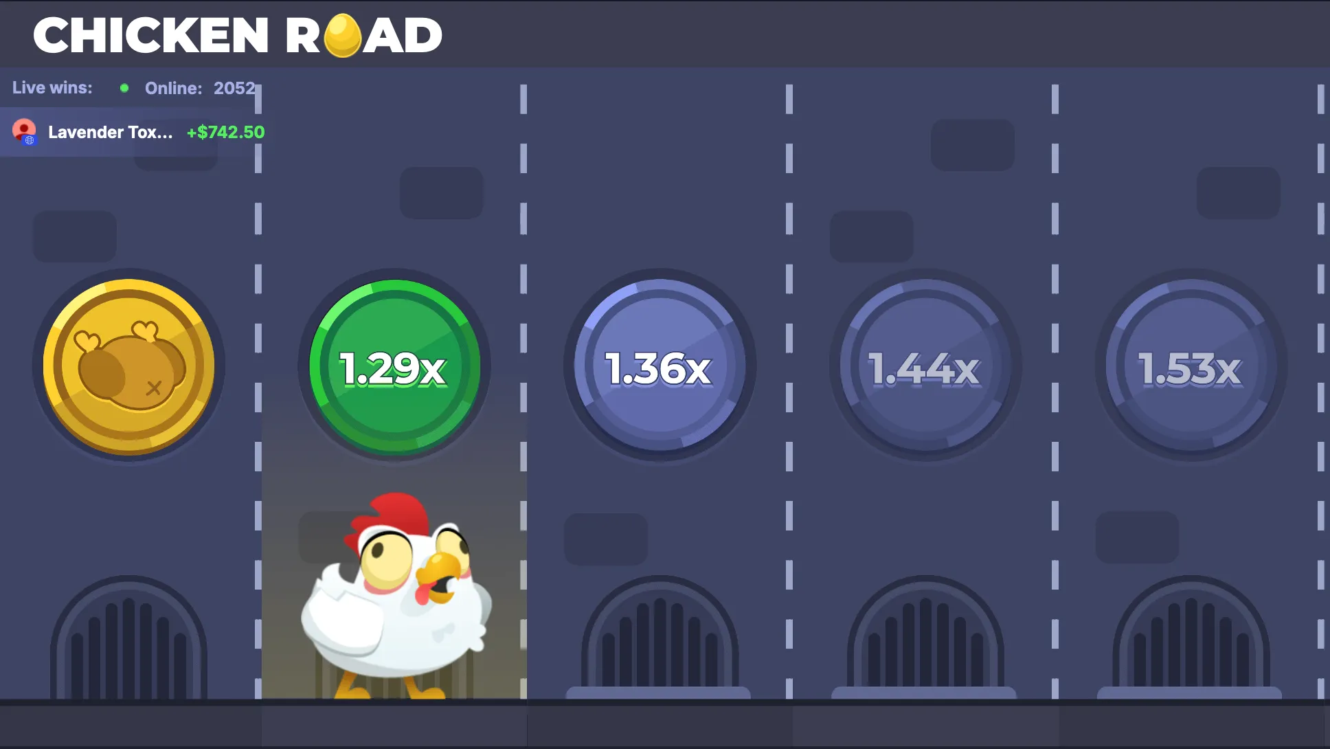 Chicken Road gameplay area
